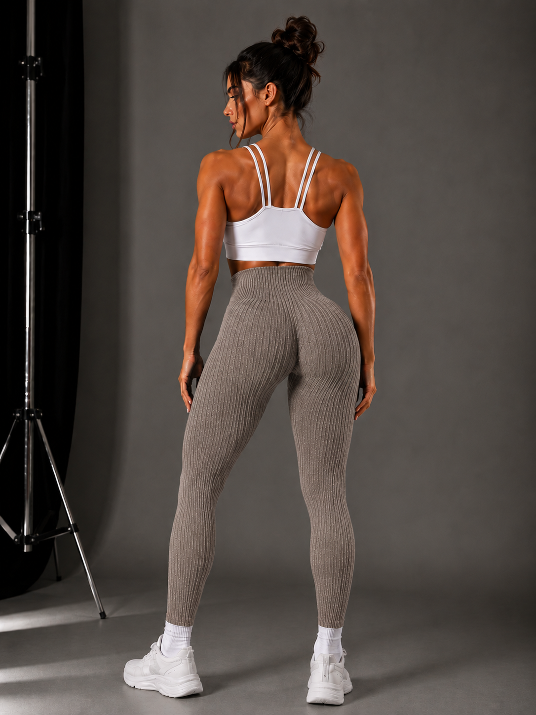 Seamless Ribbed Leggings | AUREON Premium