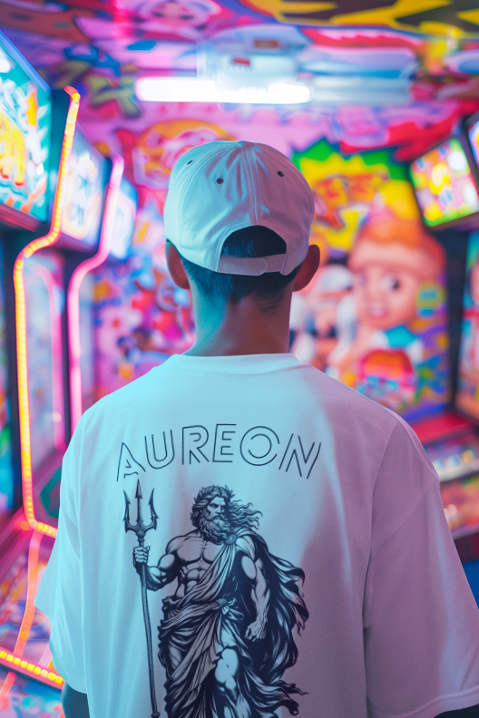Royal Blue Poseidon Oversized T-Shirt