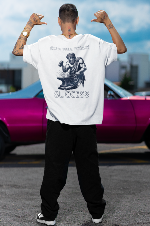 Royal Blue Greek Oversized T-Shirt