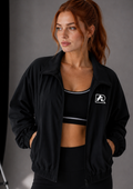 Performance Cropped Track Jacket BLACK