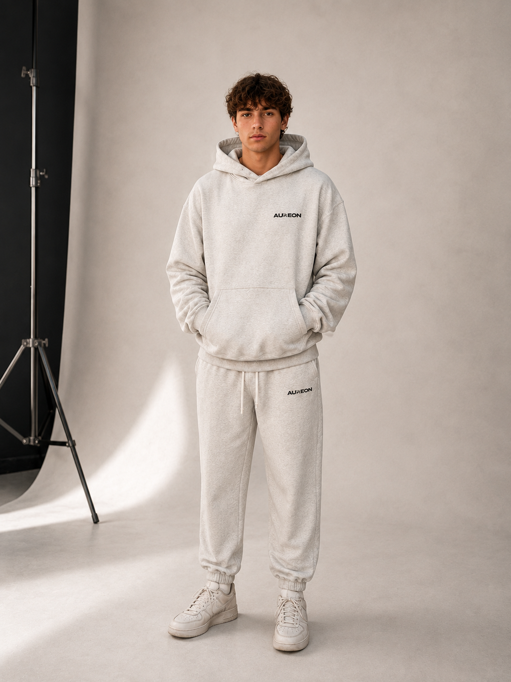 Premium GREY Hoodie & Jogginghosen Set