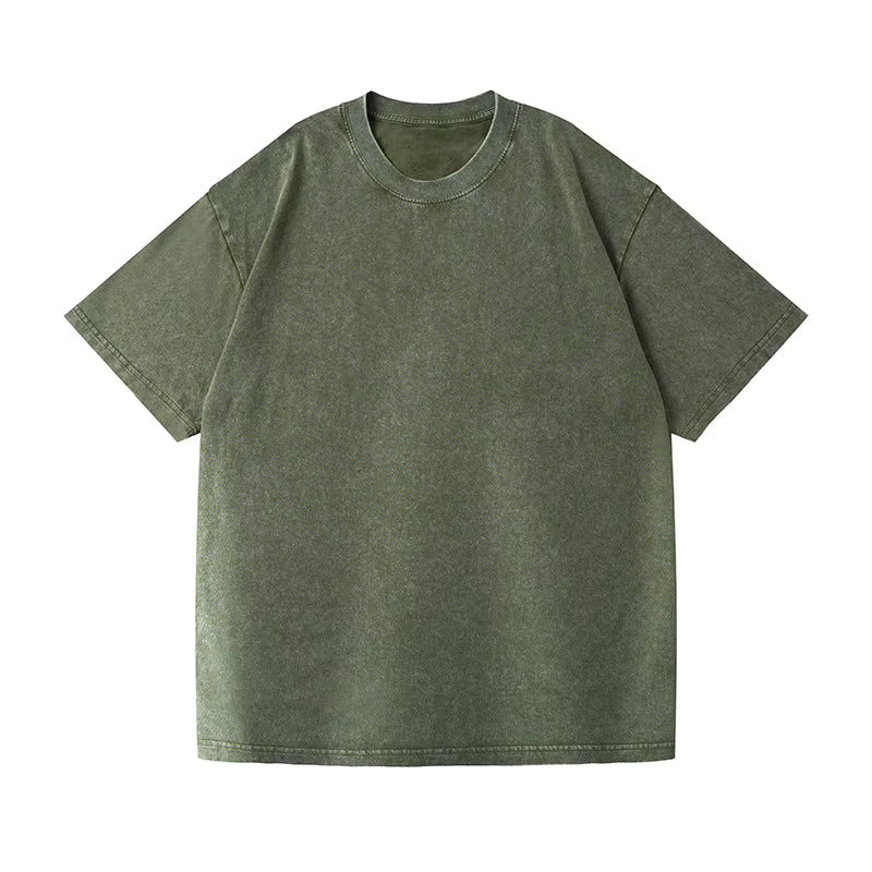 Pump Cover Shirt – Oversized Gym Tee in Oliv