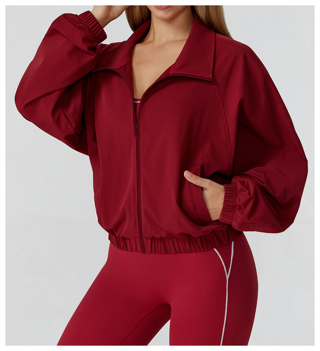 Rote Sportjacke für Damen