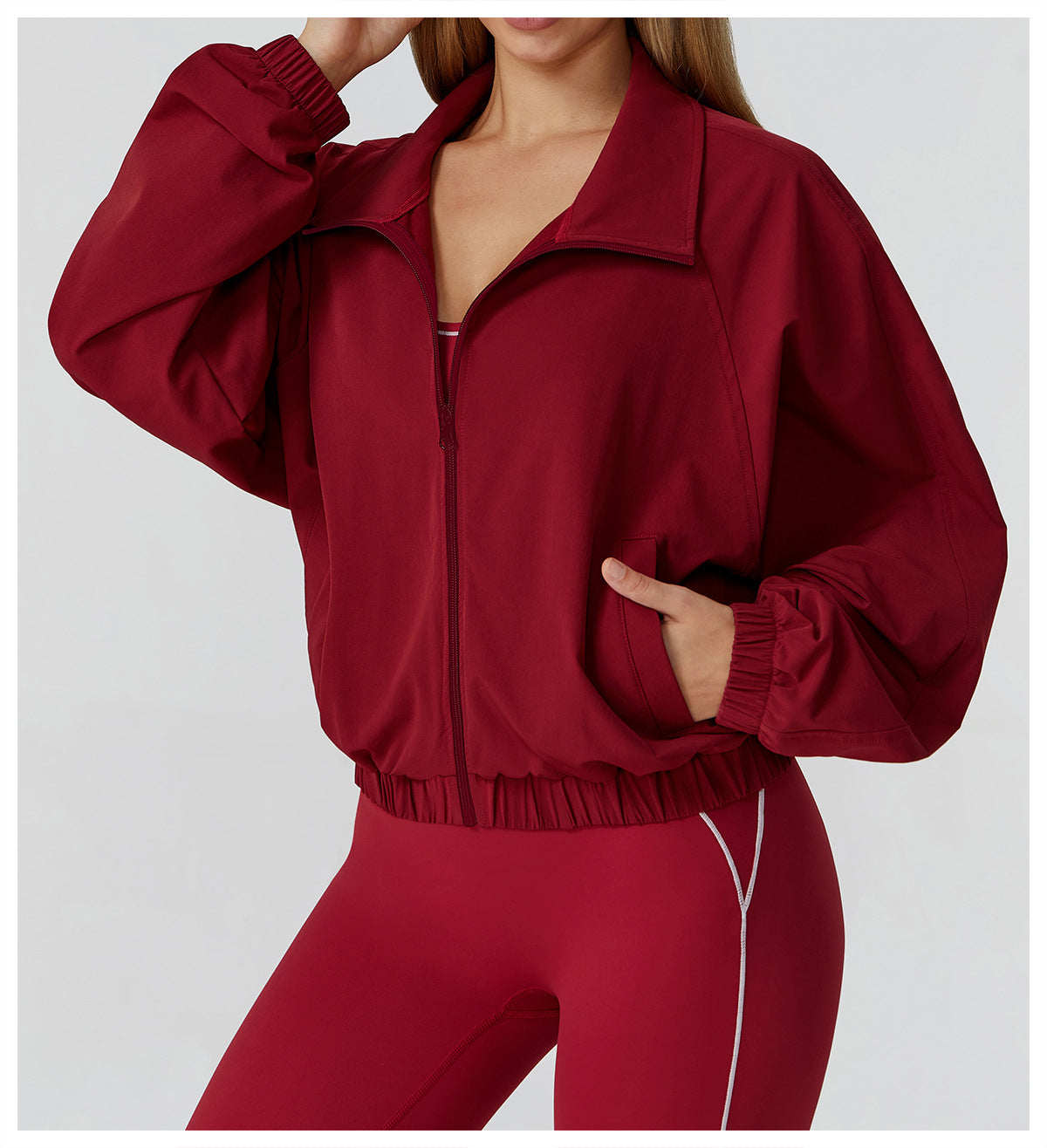 Rote Sportjacke für Damen