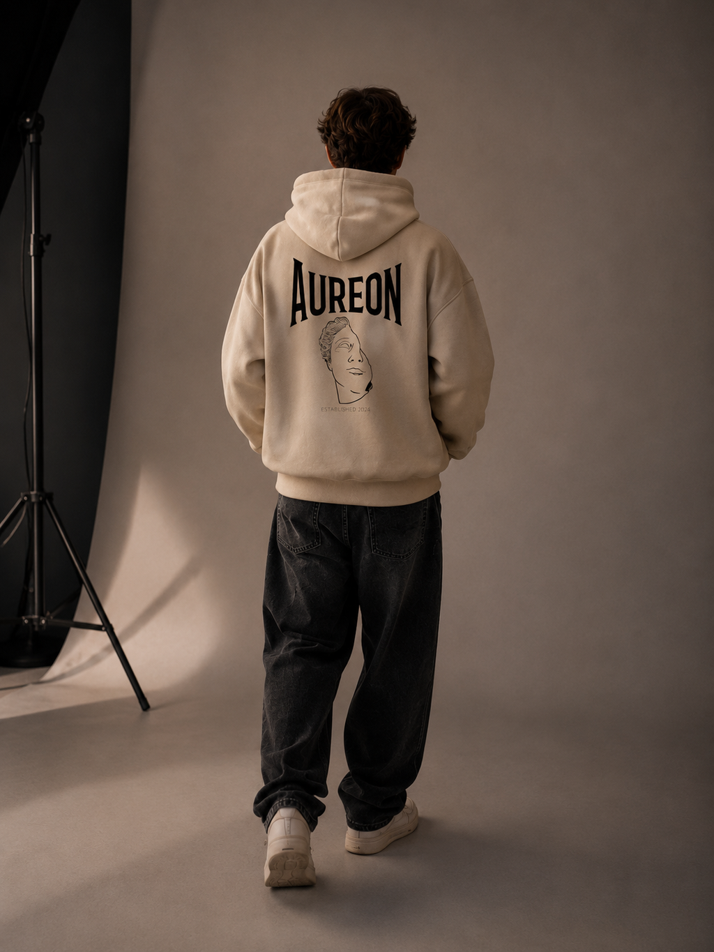 AUREON Hoodie CREAM – Premium Comfort aus 100% Baumwolle