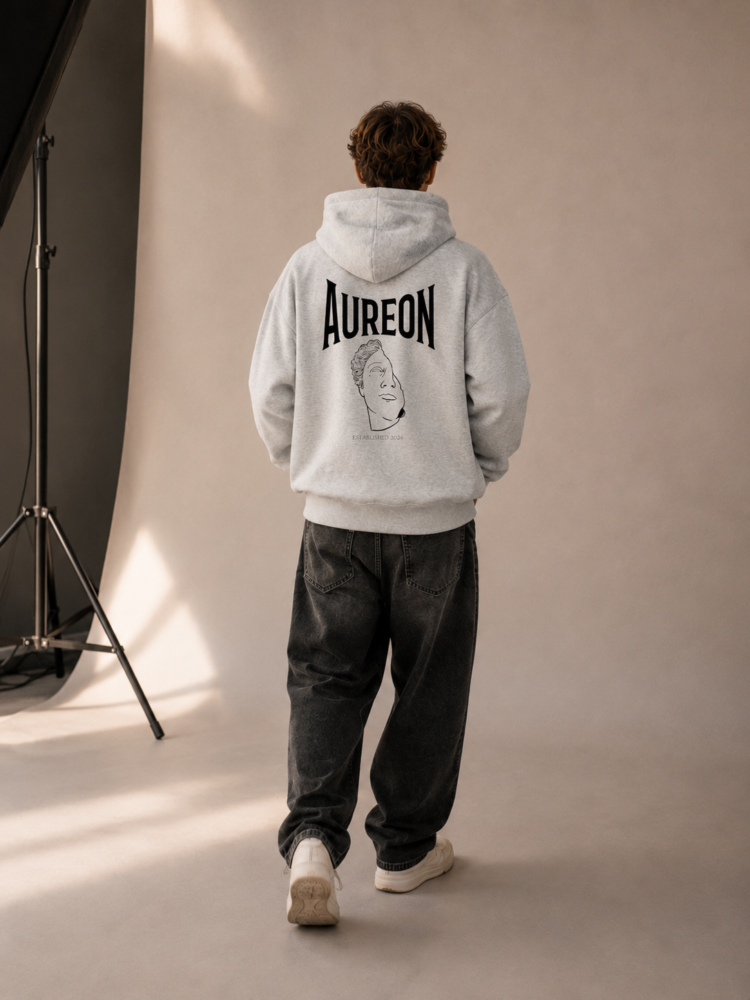 Premium GREY Hoodie & Jogginghosen Set