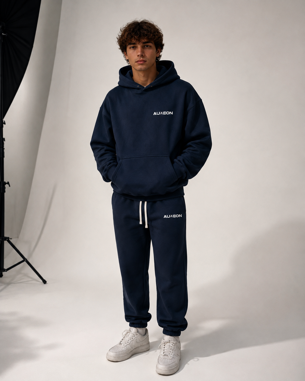 Premium MIDNIGHTBLUE Hoodie & Jogginghosen Set