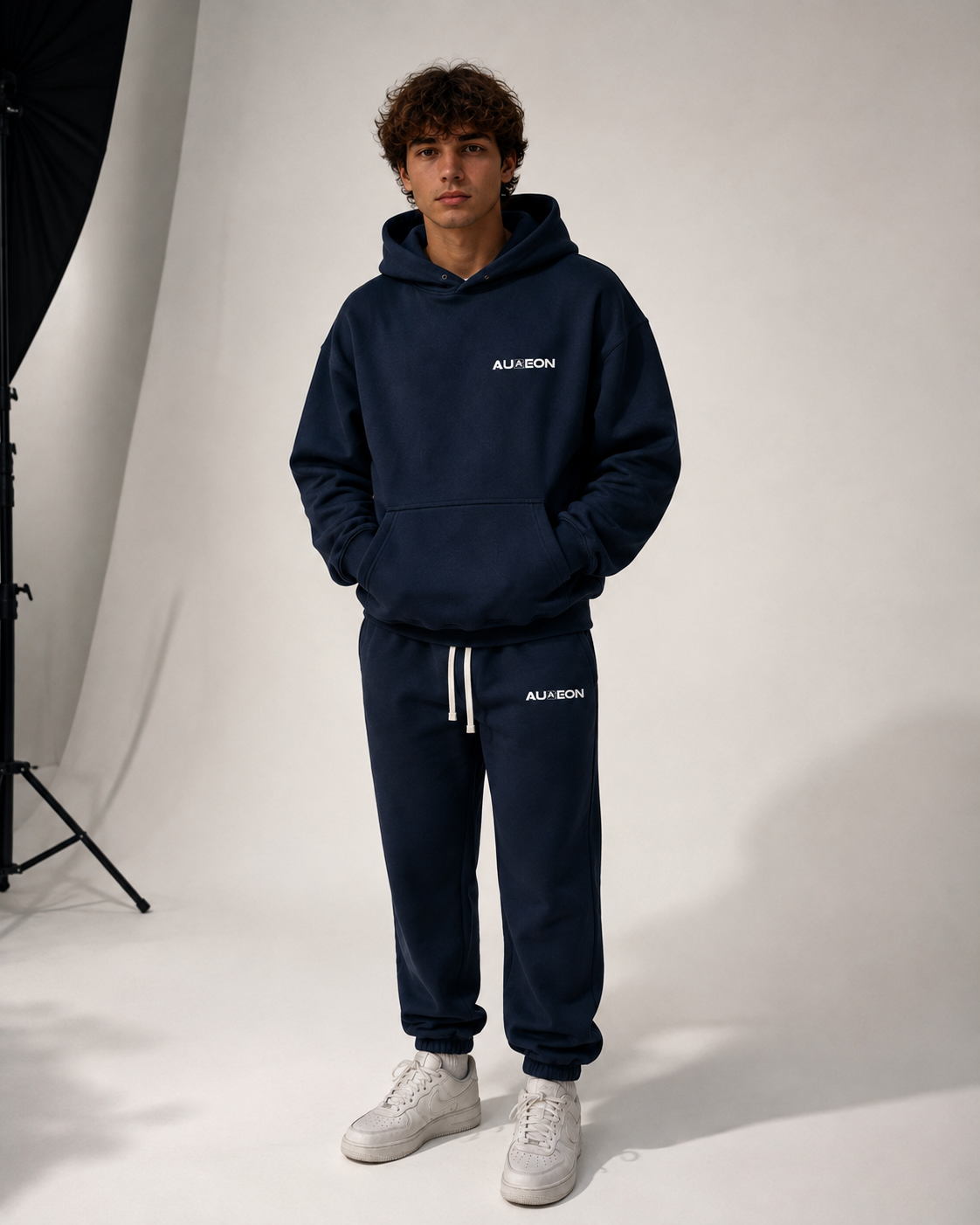 Premium MIDNIGHTBLUE Hoodie & Jogginghosen Set
